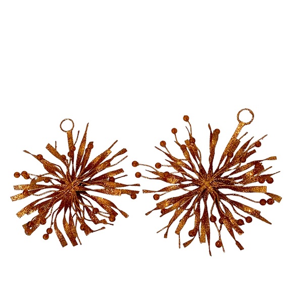 *SOLD* Set of 2 Glitter Ornaments